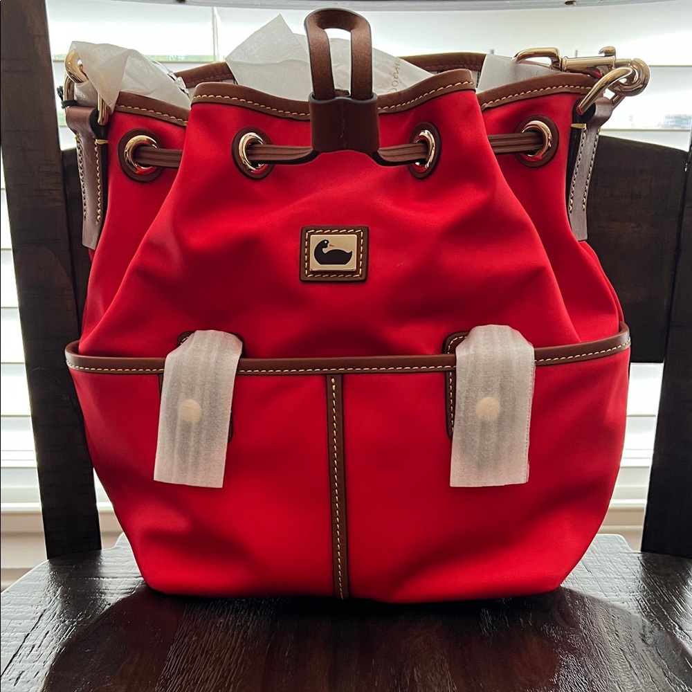 Dooney & Bourke Red Bucket Bag
